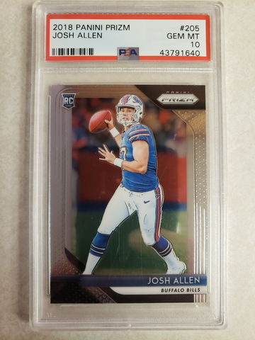 2018 Josh Allen Prizm PSA 10
