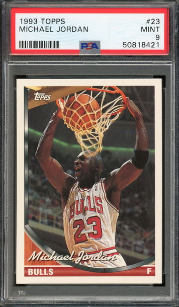 1993 Topps Michael Jordan Card# 23 PSA 9 MINT!!