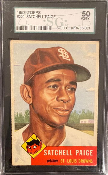 Iconic 1953 Topps Satchel Paige - Well Centered - SGC 50 (PSA 4)