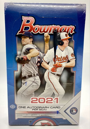 BRAND NEW FACTORY SEALED 2021 TOPPS BOWMAN MLB BASEBALL HOBBY BOX 24 PACKS