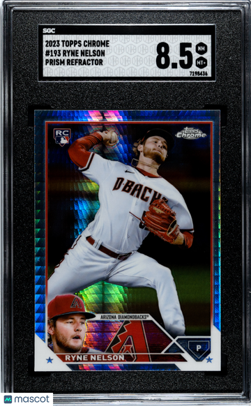 2023 Topps Chrome Ryne Nelson #193 Prism Refractor SGC 8.5