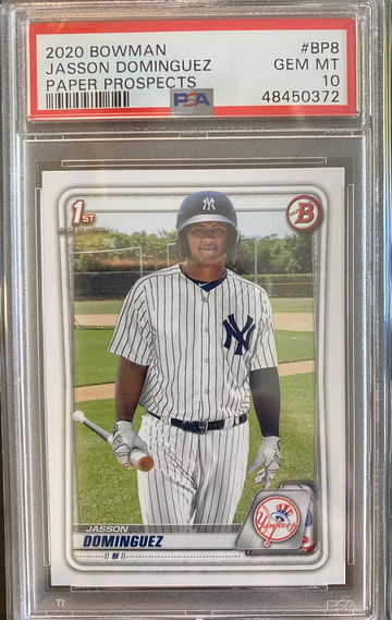 JASSON DOMINGUEZ 2020 BOWMAN PSA 10 PAPER