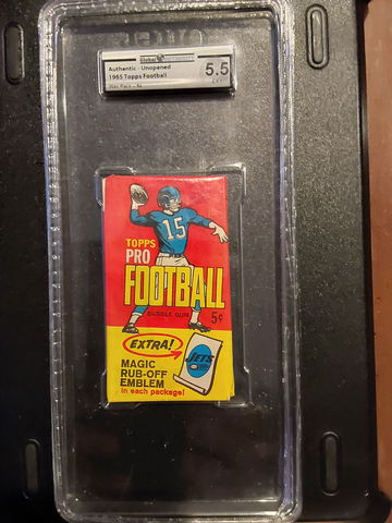 1965 Topps Football Tall Boy Wax Pack