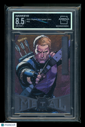 2021 Skybox Marvel Metal Universe Spider-Man #31 Arena Club 8.5