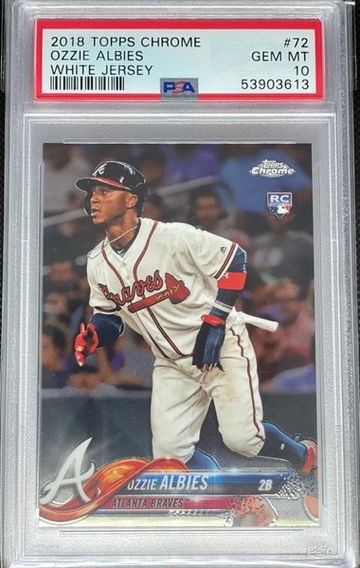 PSA 10 218 Topps Chrome Ozzie Albies RC #72