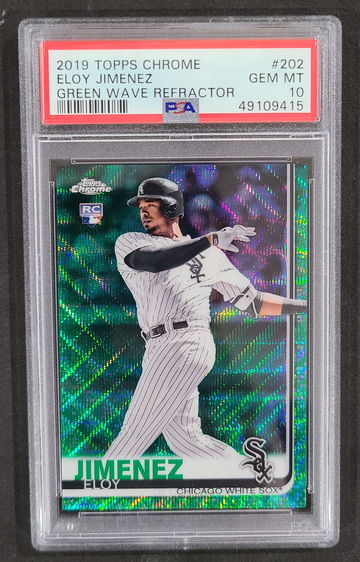 2019 Topps Chrome Green Refractor Eloy Jimenez PSA 10 Gem-Mint