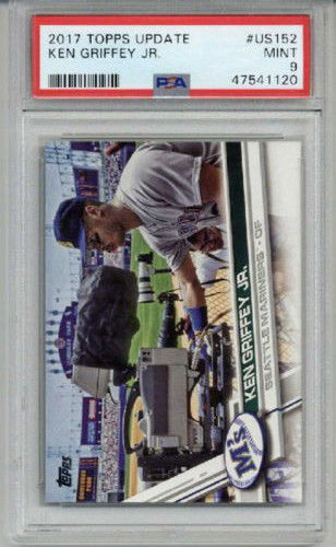 2017 TOPPS #US152 KEN GRIFFEY JR. BASEBALL CARD SEATTLE MARINERS PSA 9