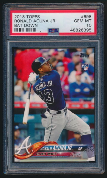 Ronald Acuna Jr Bat Down PSA 10 