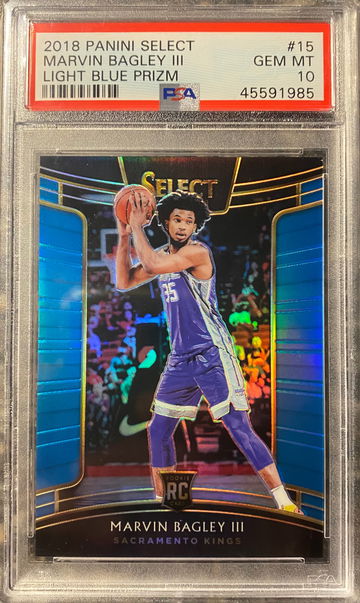2018 panini select Marvin Bagley light blue /199