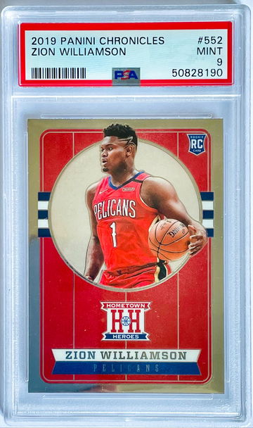 2019 Panini Chronicles Zion Williamson RC #552 PSA 9