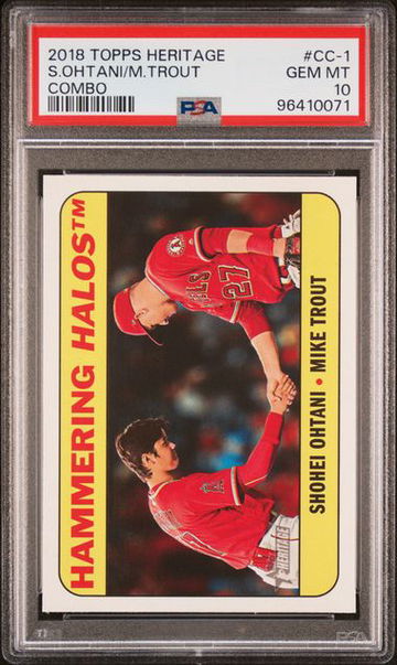 2018 Topps Heritage CC1 Shohei Ohtani Hammering Halos