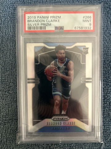 2019 Panini Prizm Silver #266 Brandon Clarke RC PSA 9