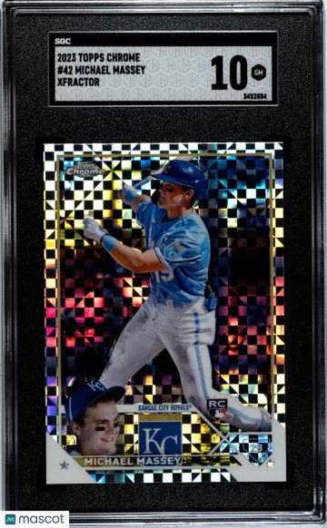 2023 Topps Chrome Michael Massey #42 Xfractor SGC 10