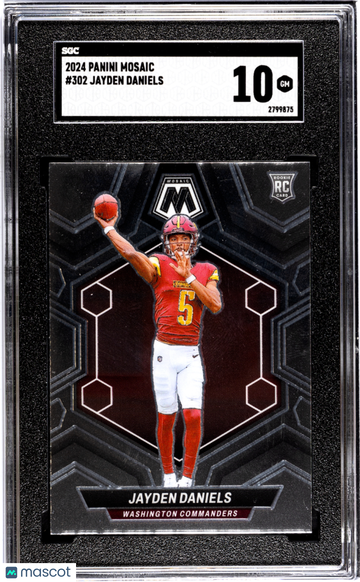 2024 Panini Mosaic Jayden Daniels #302 SGC 10