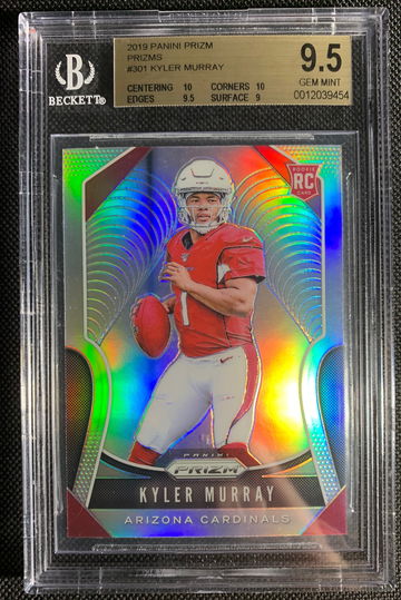 2019 Panini Prizm Football Rookie RC Silver #301 Kyler Murray | Arizona Cardinals BGS 9.5 Gem Mint