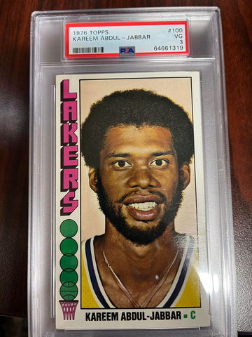 1976 Topps Kareem Abdul-Jabbar PSA 3