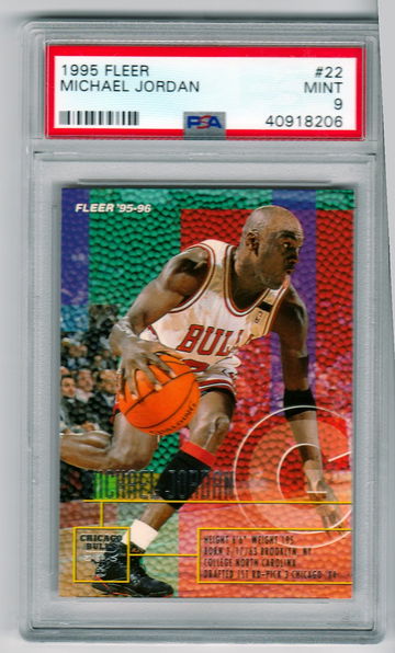 1995 Fleer Michael Jordan PSA 9 Mint