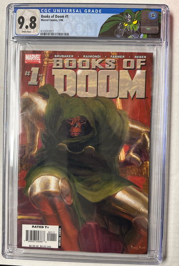 Books of Doom #1 CGC 9.8 2006 Marvel Ed Brubaker Custom Label