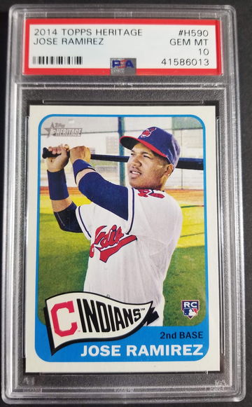 2014 Topps Heritage PSA 10 Jose Ramirez RC