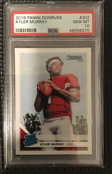2019 Donruss Rated Rookie Kyler Murray PSA 10