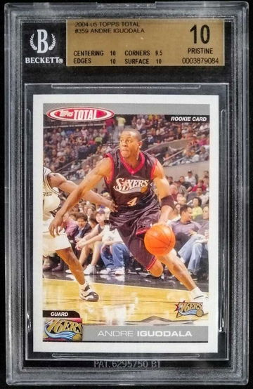 2004-05 Topps Total Andre Iguodala ROOKIE RC #359 BGS 10 PRISTINE POP 1 - DHL Express Air 5-6 Days with Tracking
