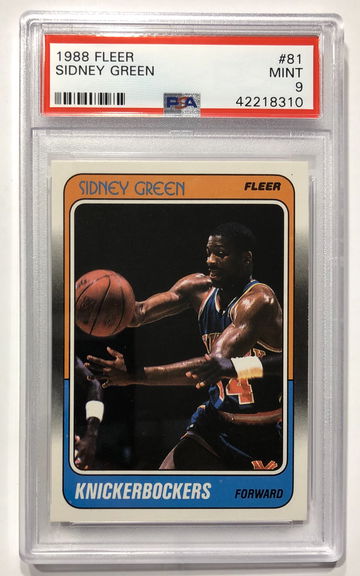 1988 Fleer Sidney Green PSA 9 #81