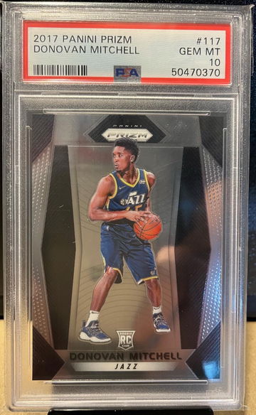 2017 Panini Prizm Donovan Mitchell RC PSA 10