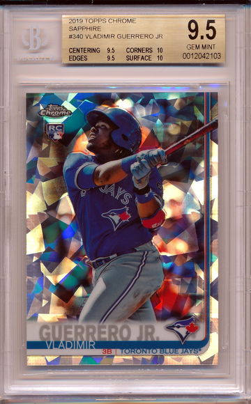2019 Topps Chrome Sapphire Valdimir Guerrero Jr BGS 9.5 GEM MINT