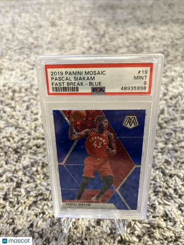 Pascal Siakam Mosaic Fast Break Blue, Psa 9