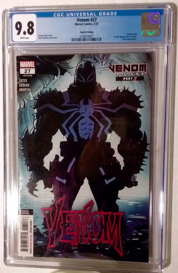 Venom #27 - CGC 9.8 - Fourth Print - 1st Full Appearance of Codex