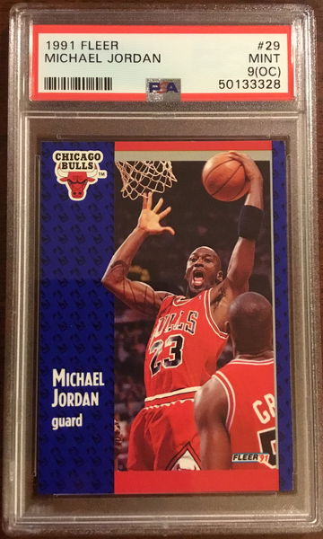 1991 Fleer #29 Michael Jordan PSA 9 oc