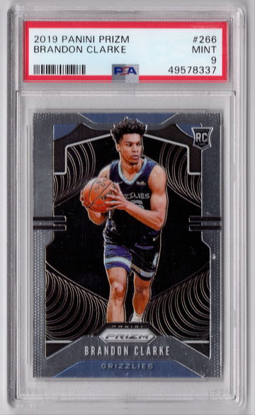 2019 Panini Prizm Brandon Clarke #266 Mint PSA 9