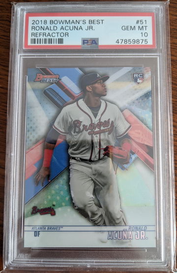 2018 Bowmans Best Ronald Acuna Jr. Refractor PSA 10