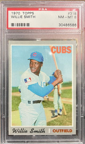 1970 Topps #318 Willie Smith (PSA 8 NM-MT)
