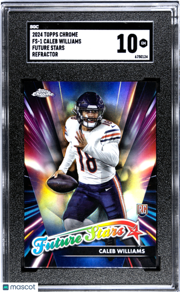 2024 Topps Chrome Caleb Williams #FS-1 Future Stars Refractor SGC 10