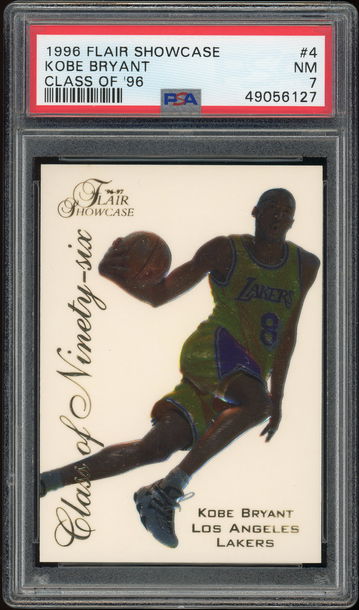 1996 Flair Showcase Class of '96 Kobe Bryant PSA 7
