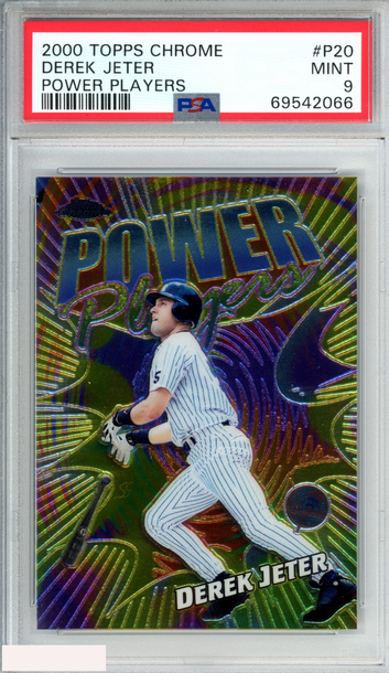 2000 TOPPS CHROME POWER PLAYERS DEREK JETER #P20 NEW YORK YANKEES HOF PSA 9 MINT