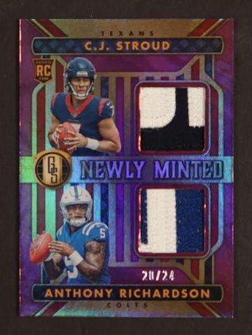 2023 Panini Gold Standard NMD-2 C.J. Stroud Anthony Richardson Newly Minted Rookie /249 Texans Colts