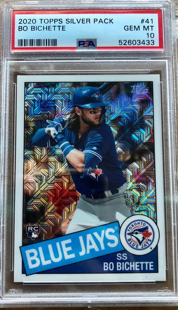 2020 Topps Silver Pack Bo Bichette PSA 10