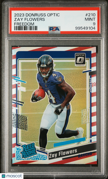 2023 Panini Donruss Optic Zay Flowers #210 Freedom PSA 9