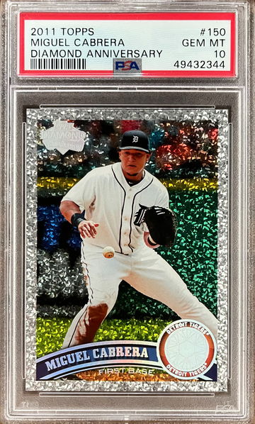 2011 Topps #150 Diamond Anniversary Miguel Cabrera PSA 10