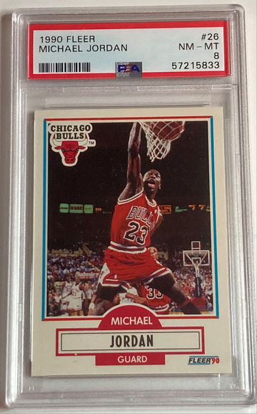 1990 Fleer Michael Jordan #26 PSA 8