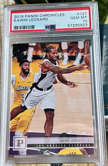 Kawhi Leonard 2019 Panini Chronicles #127 LA Clippers PSA 10 Gem Mint Low Pop! 