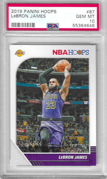 2019 Hoops LeBron James PSA 10