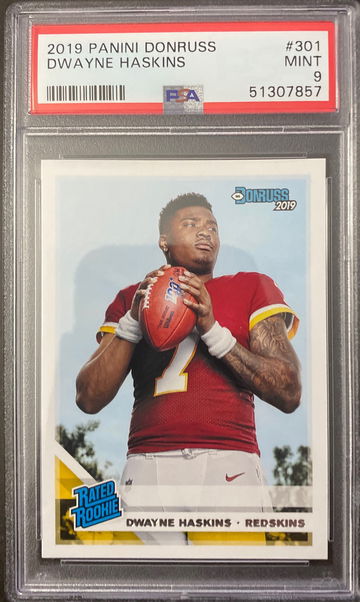 2019 donruss dwayne haskins psa 9