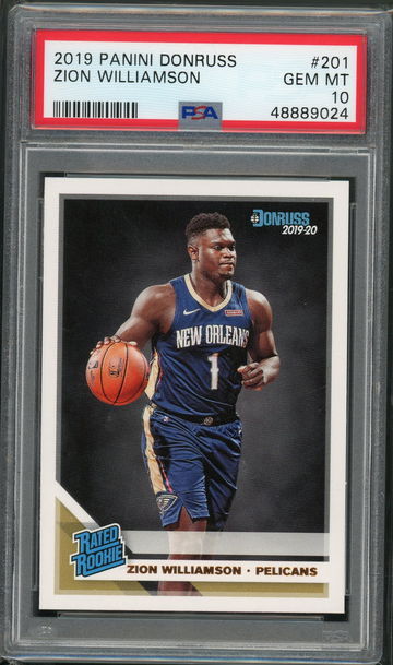 Zion Williamson 2019 Donruss PSA 10