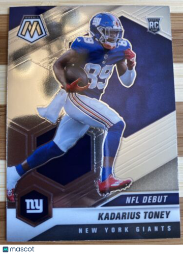 🔥2021 Panini Mosaic Kadarius Toney NFL Debut RC Rookie #251 New York Giants