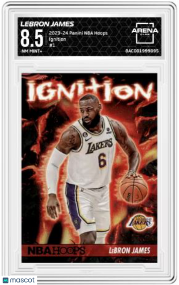 2023-24 Panini NBA Hoops LeBron James #1 Ignition Arena Club 8.5