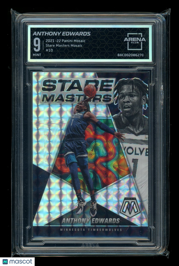 2022 2021-22 Panini Mosaic Stare Masters Mosaic Anthony Edwards #10 Arena Club 9