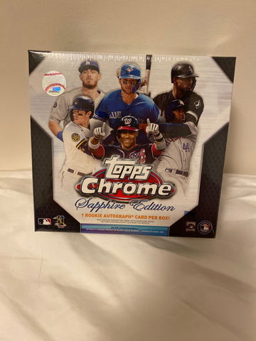 2020 Topps Chrome Sapphire Baseball Hobby Box